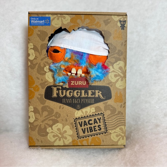 Fuggler Vacay Vibes Cod Farher Plush Toy ZURU Funny Ugly Monster Fish New - Picture 1 of 5